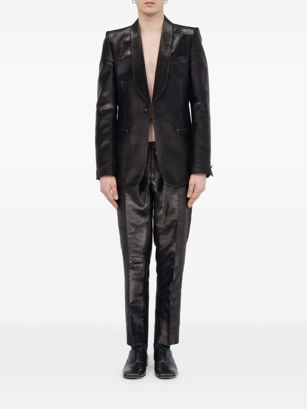 textured blazer - 2