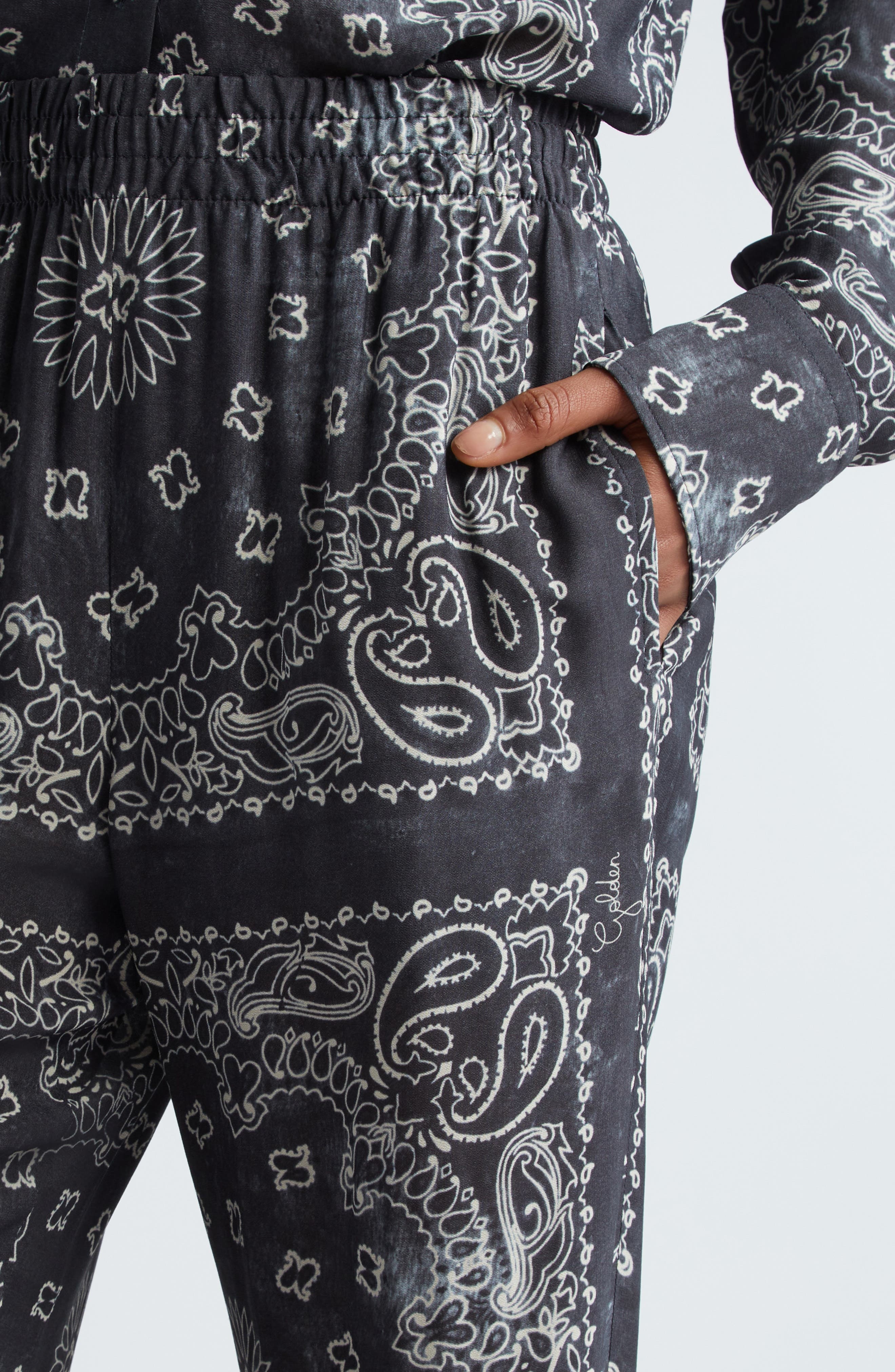 Paisley Print Pants - 5