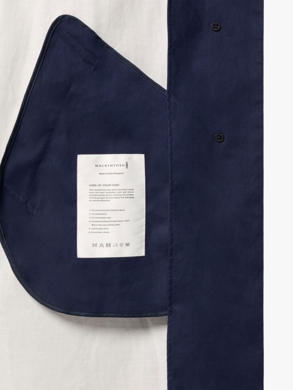 TRANENT INK X WHISPER WHITE RAINTEC COTTON TRENCH COAT | LM-1105B - 6