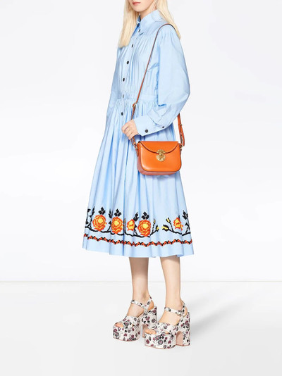 Miu Miu floral embroidered flared dress outlook