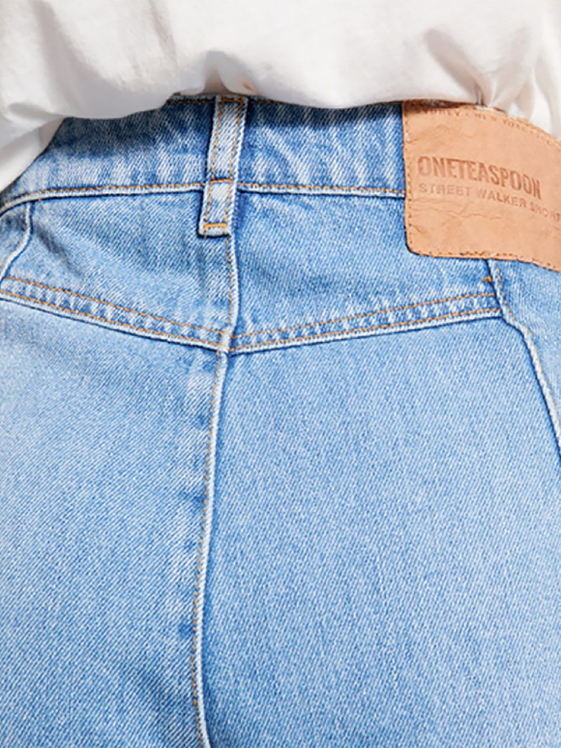 high-rise cuffed-hem denim shorts 3