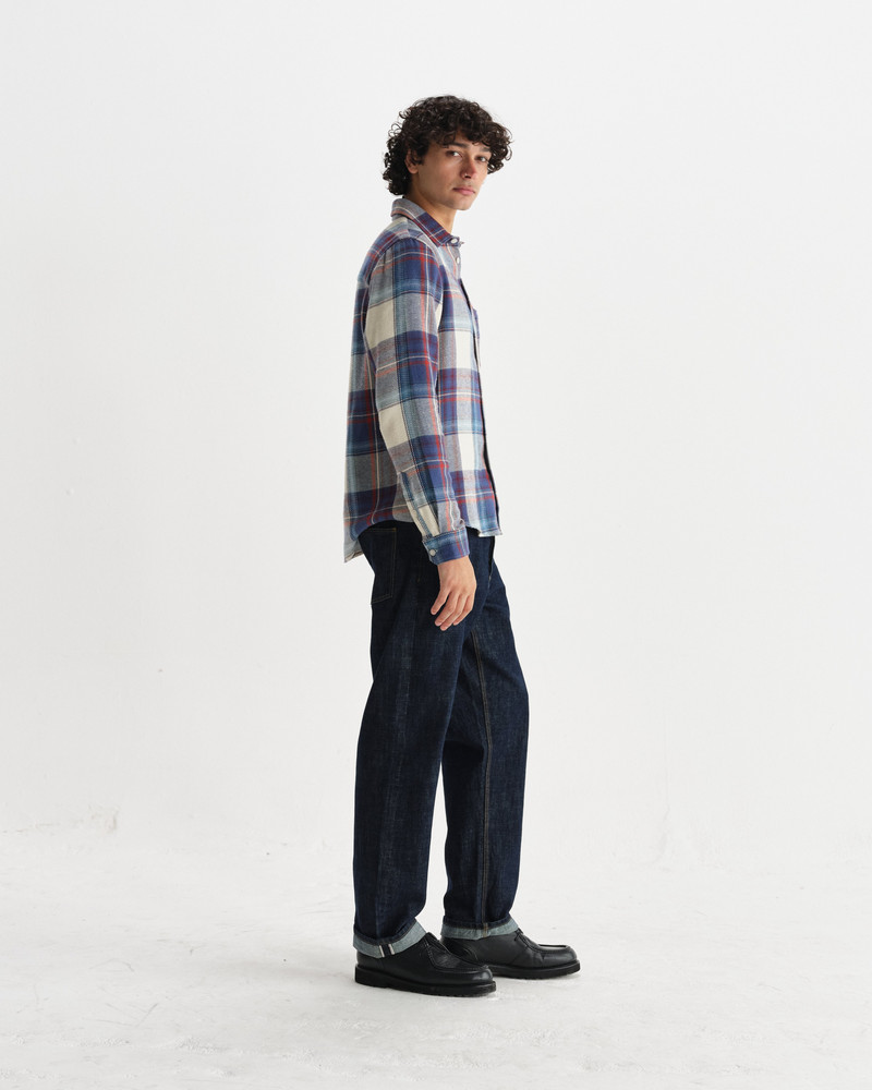 Shelly - Blue And Multicolour Check Flannel Shirt 6