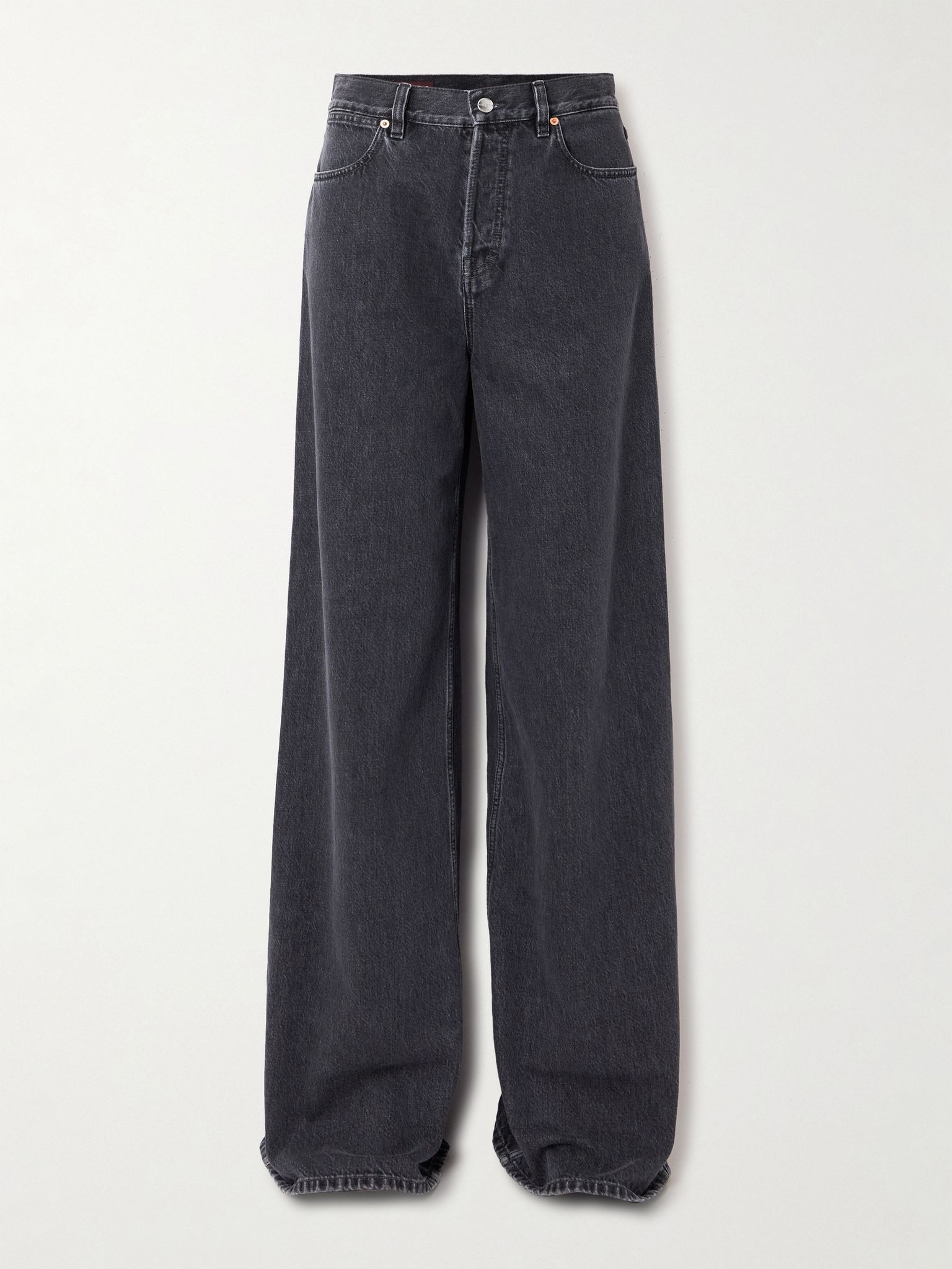 Low-rise wide-leg jeans Black - 1