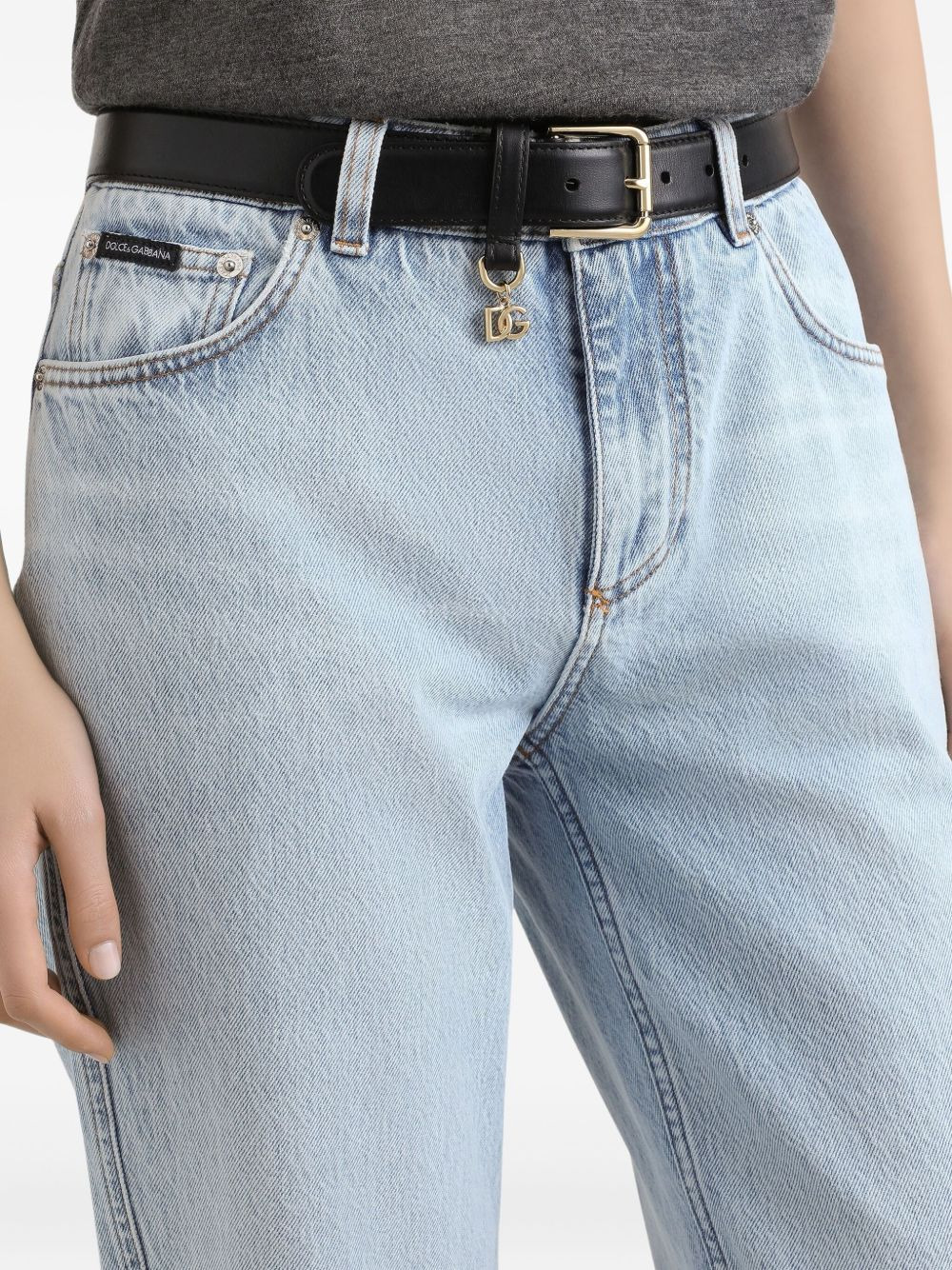logo-plaque jeans - 4