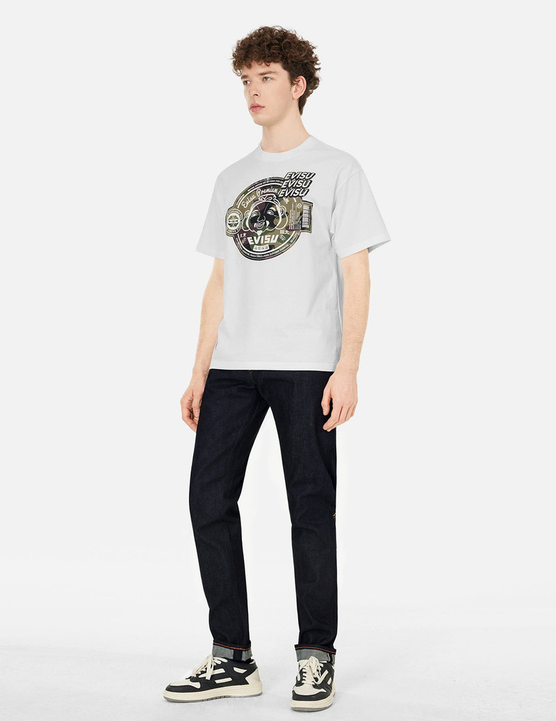 Red Seagull Daicock Print Carrot Fit Jeans #2017 3