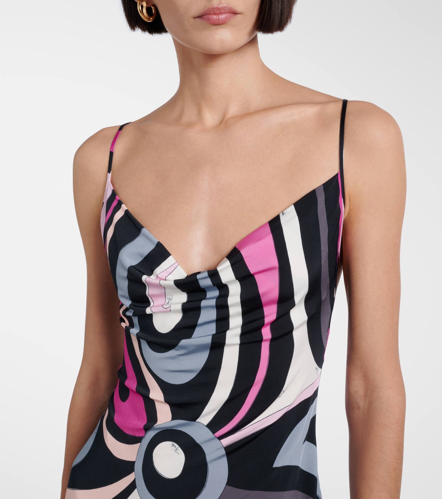 Marmo satin slip dress - 4