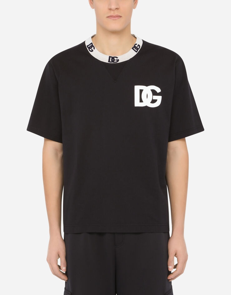 Cotton T-shirt with DG patch - 1