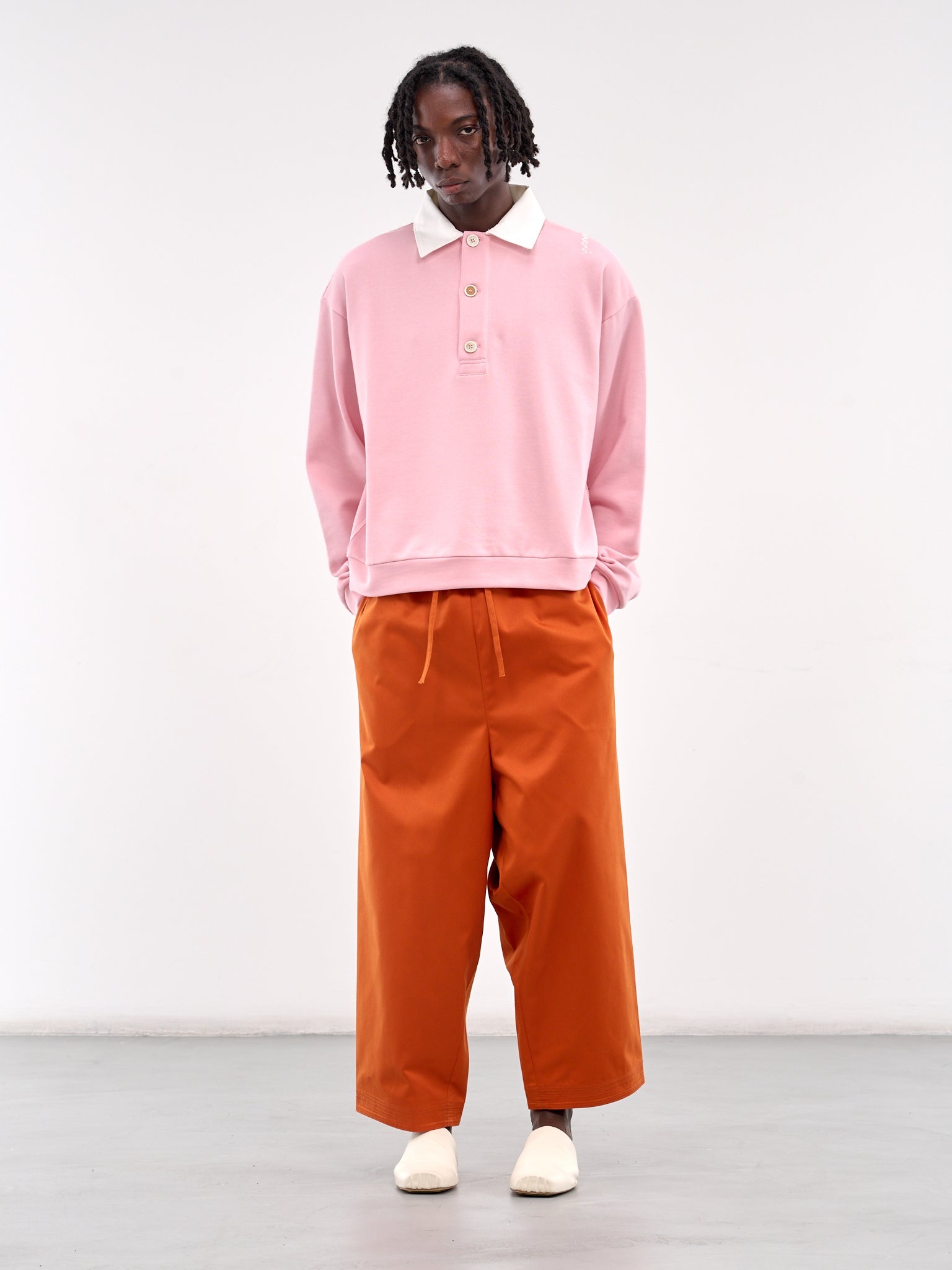 Long Sleeve Polo Sweatshirt - 6
