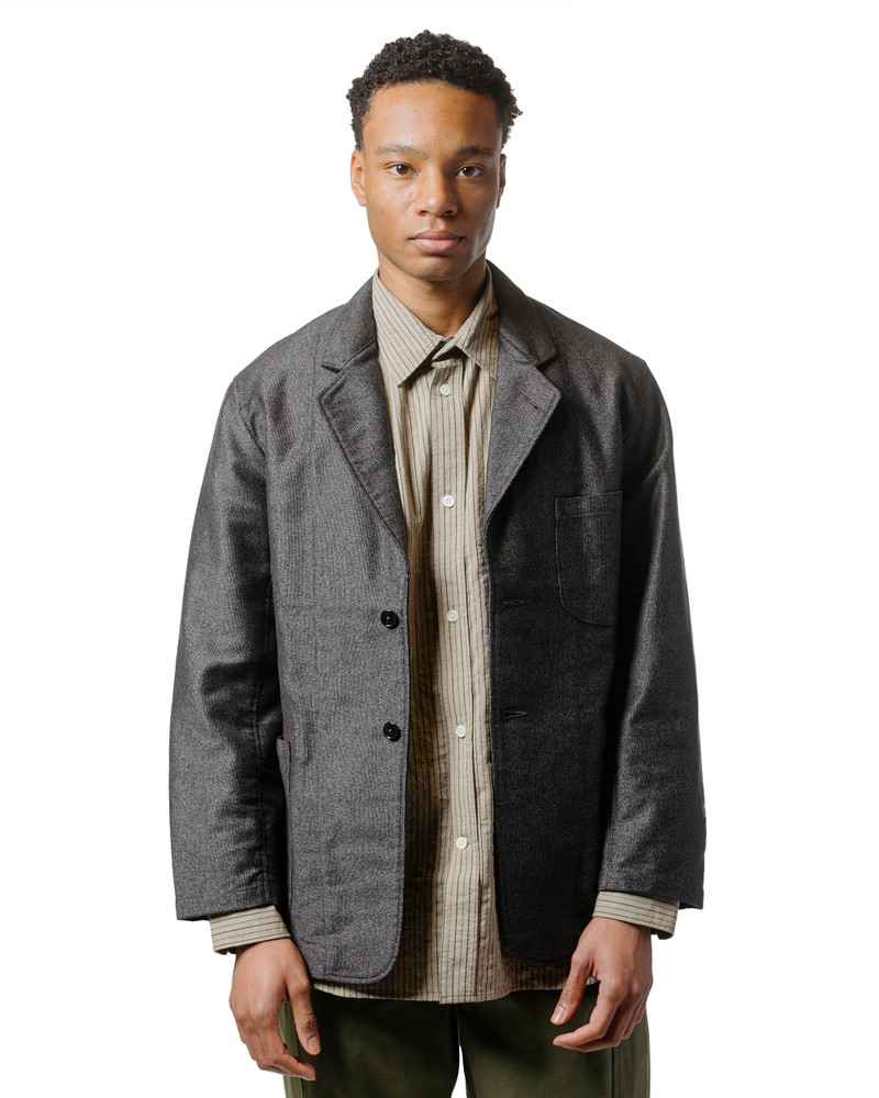 The Real McCoys MJ24108 Double Diamond Sack Coat / Printed Moleskin Salt & Pepper outlook