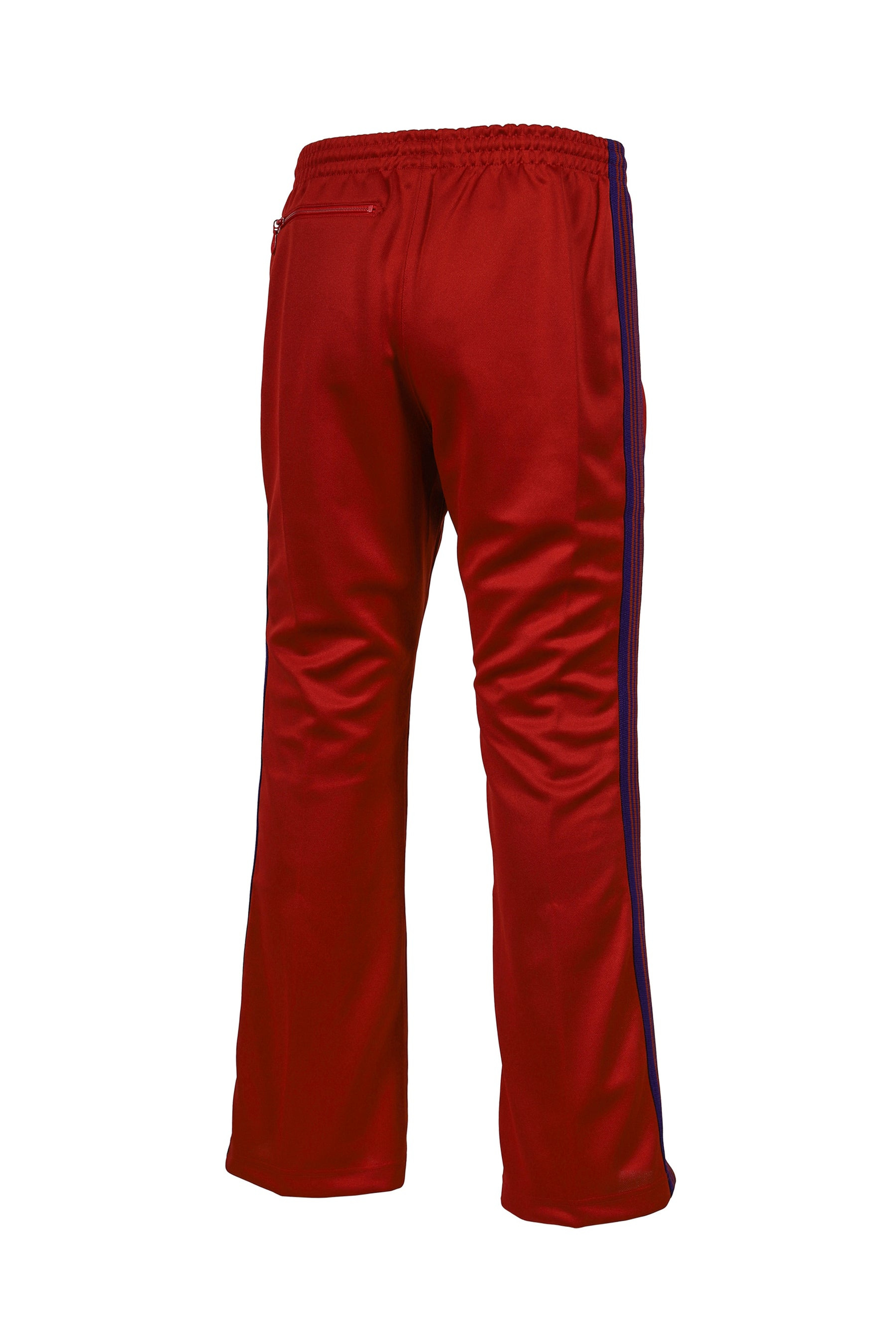 BOOT-CUT TRACK PANT - POLY SMOOTH / RED - 6