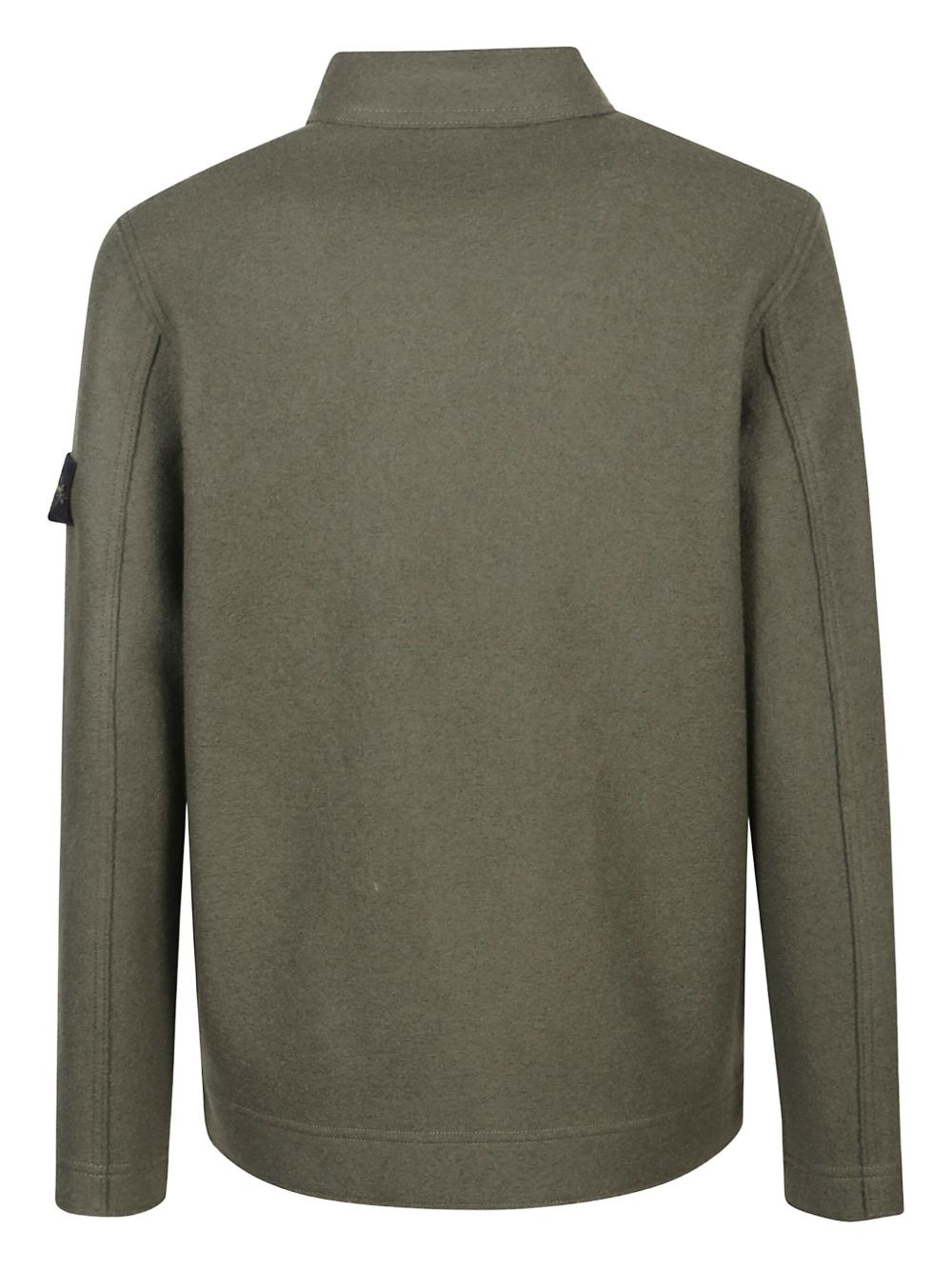 patch-pocket wool shirt jacket - 2