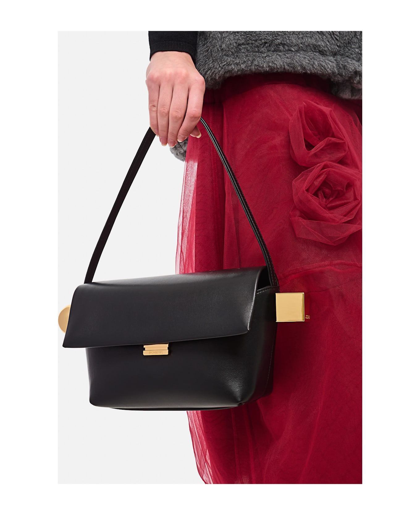 Le Rond Carre Leather Shoulder Bag - 5