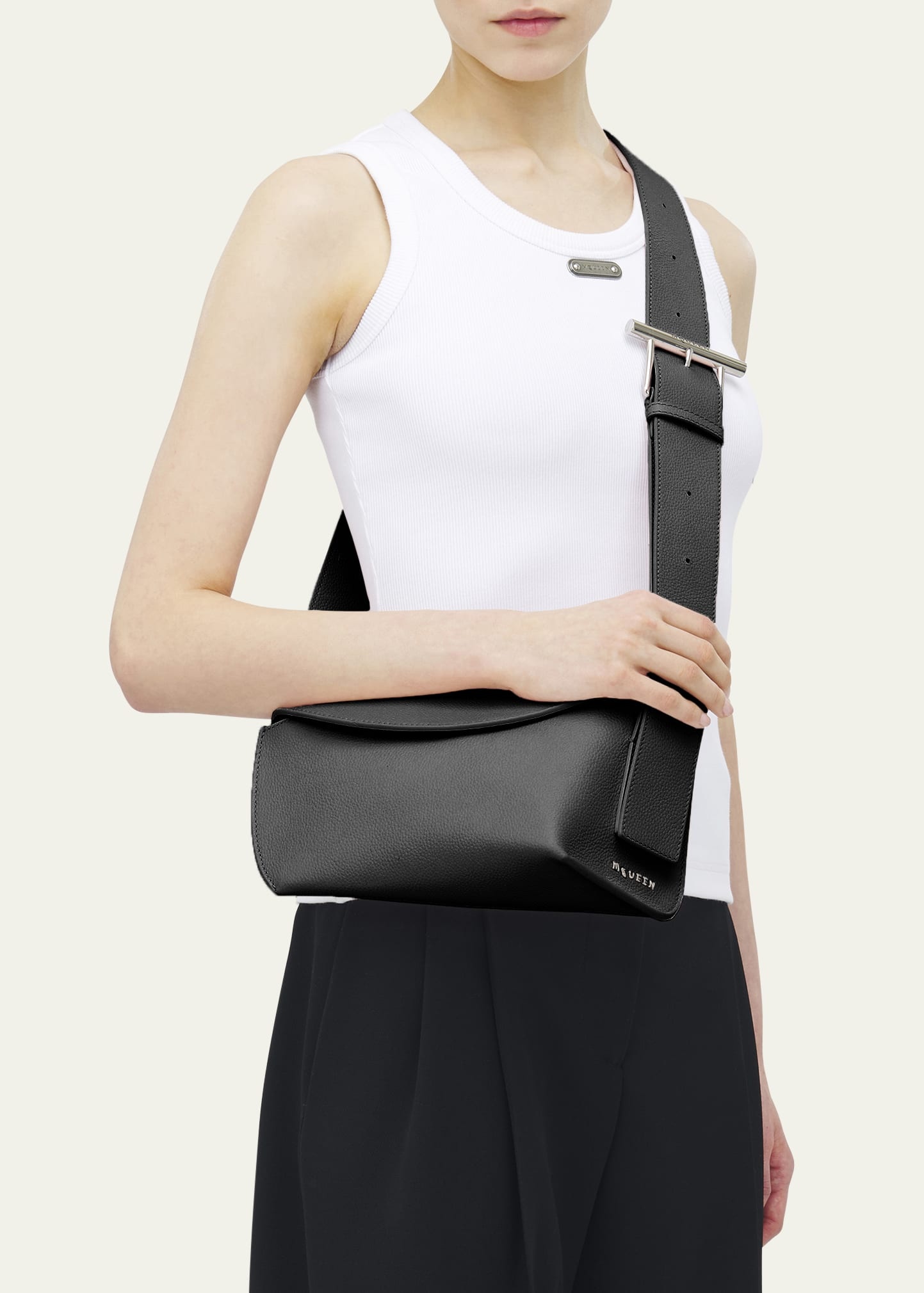 Sling Leather Crossbody Bag - 2