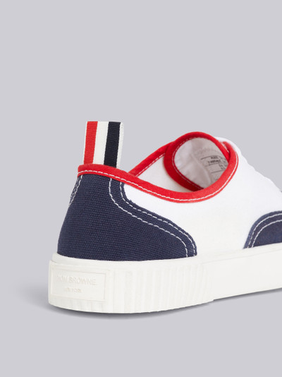 Thom Browne Multi-Color Cotton Canvas Heritage Sneaker outlook
