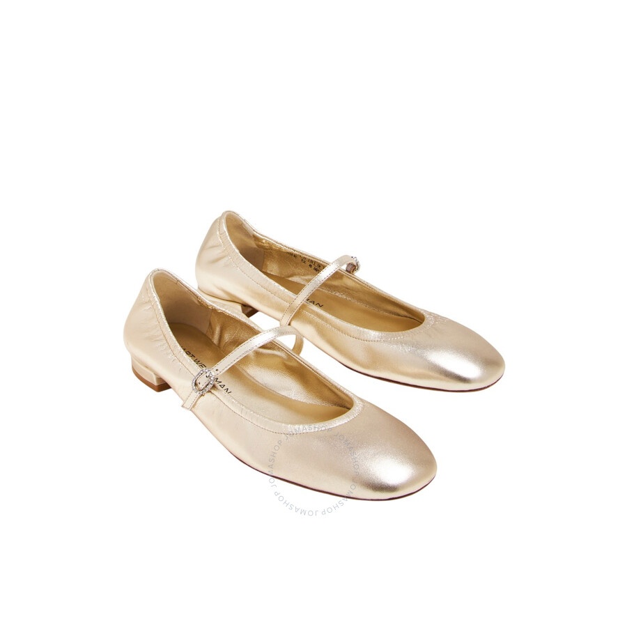Stuart Weitzman Light Gold Claris Ballet Flats - 2