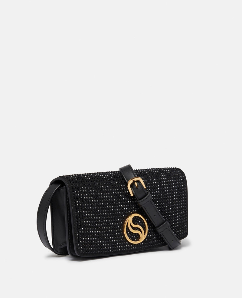 Stella McCartney S-Wave Crystal Hotfix Wallet on Strap outlook