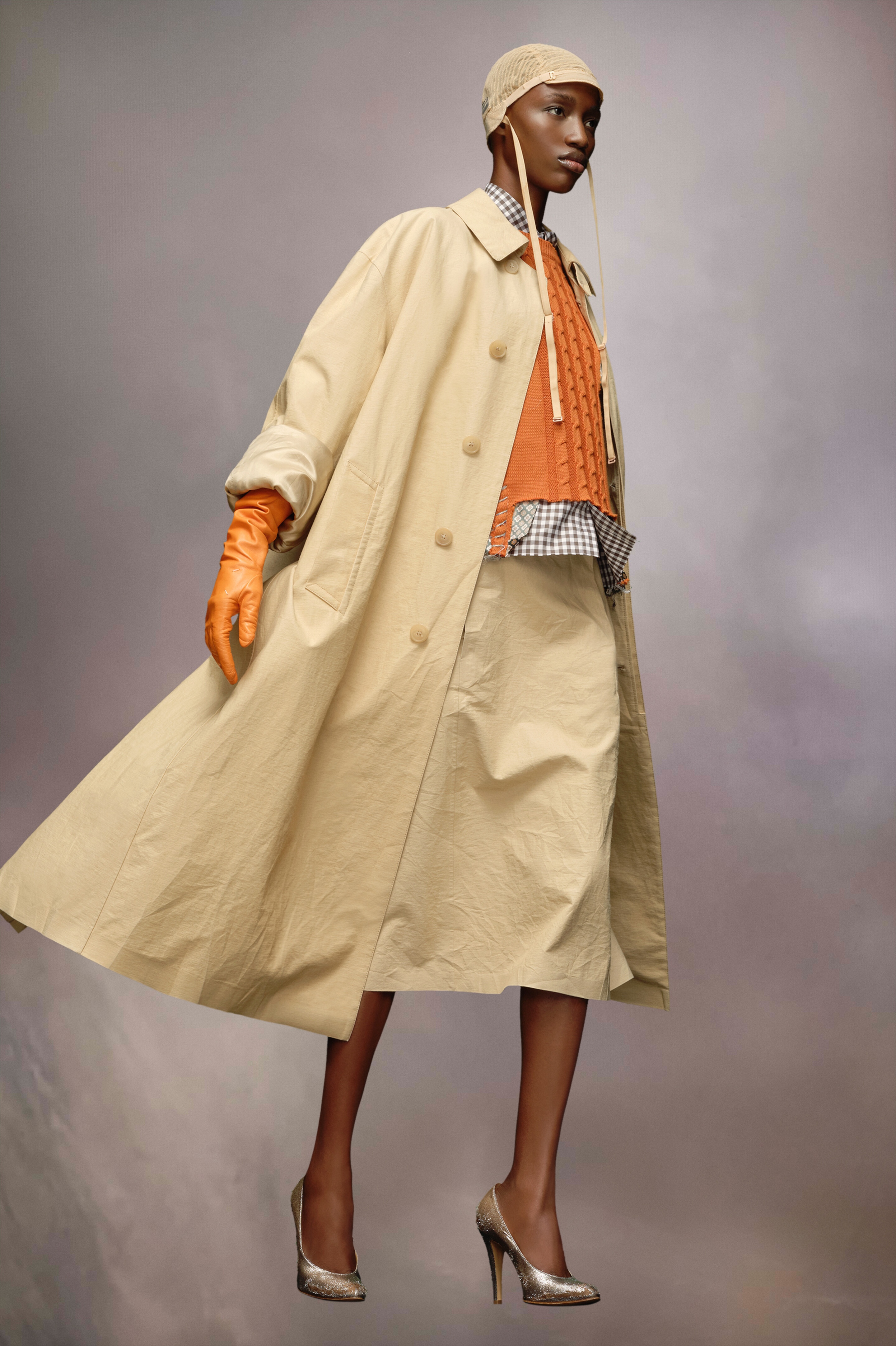 Maison Margiela Utility cotton trench coat | REVERSIBLE