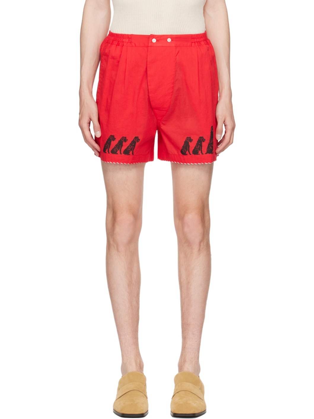 Red Monday Boxer Shorts - 1