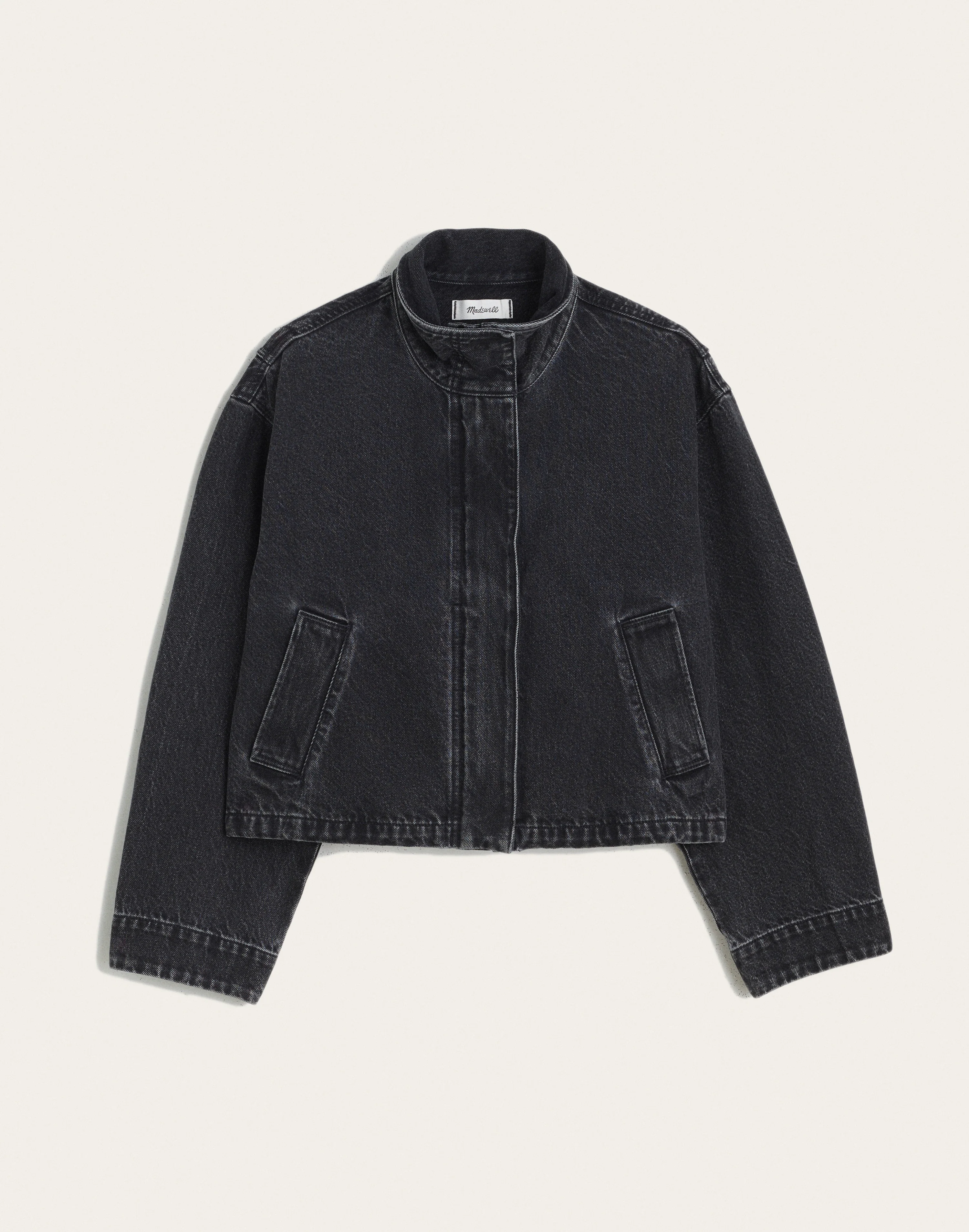 Denim Crop Field Jacket - 1