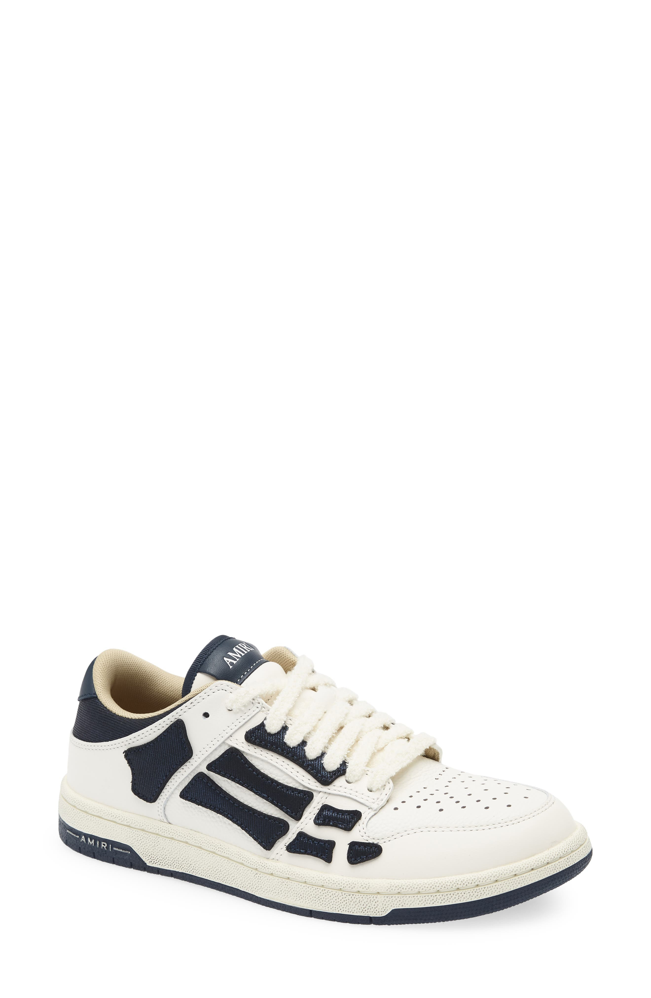 AMIRI Denim Skel Low Top Sneaker in Wet Shimmer at Nordstrom - 1