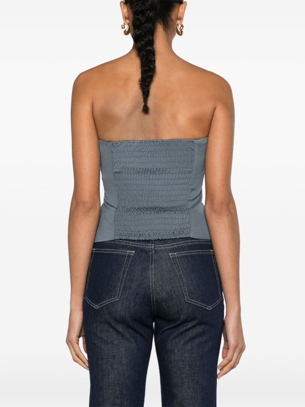 Saelynn smocked bandeau top - 4