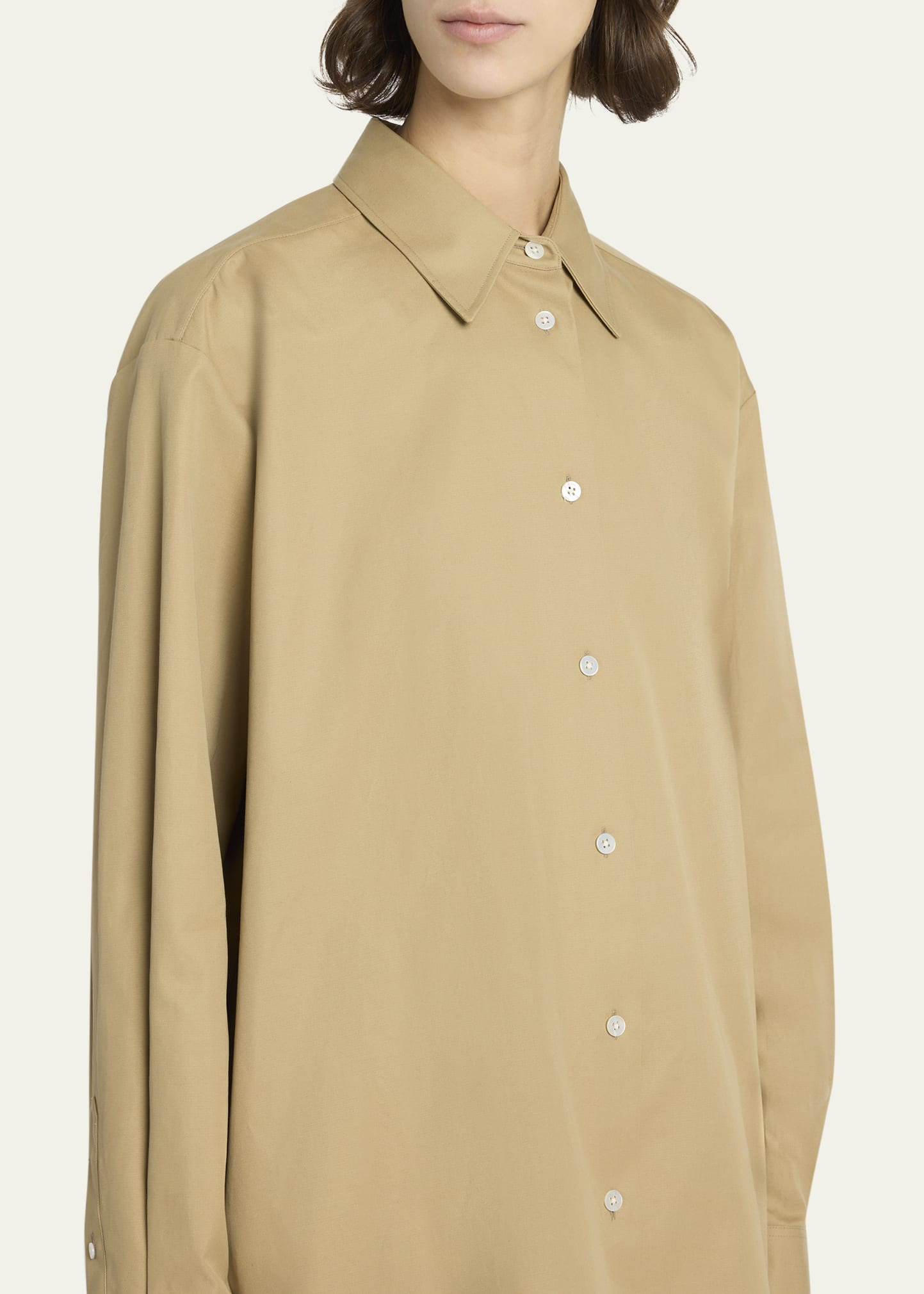 Tansy Cotton-Cashmere Button-Down Shirt - 5