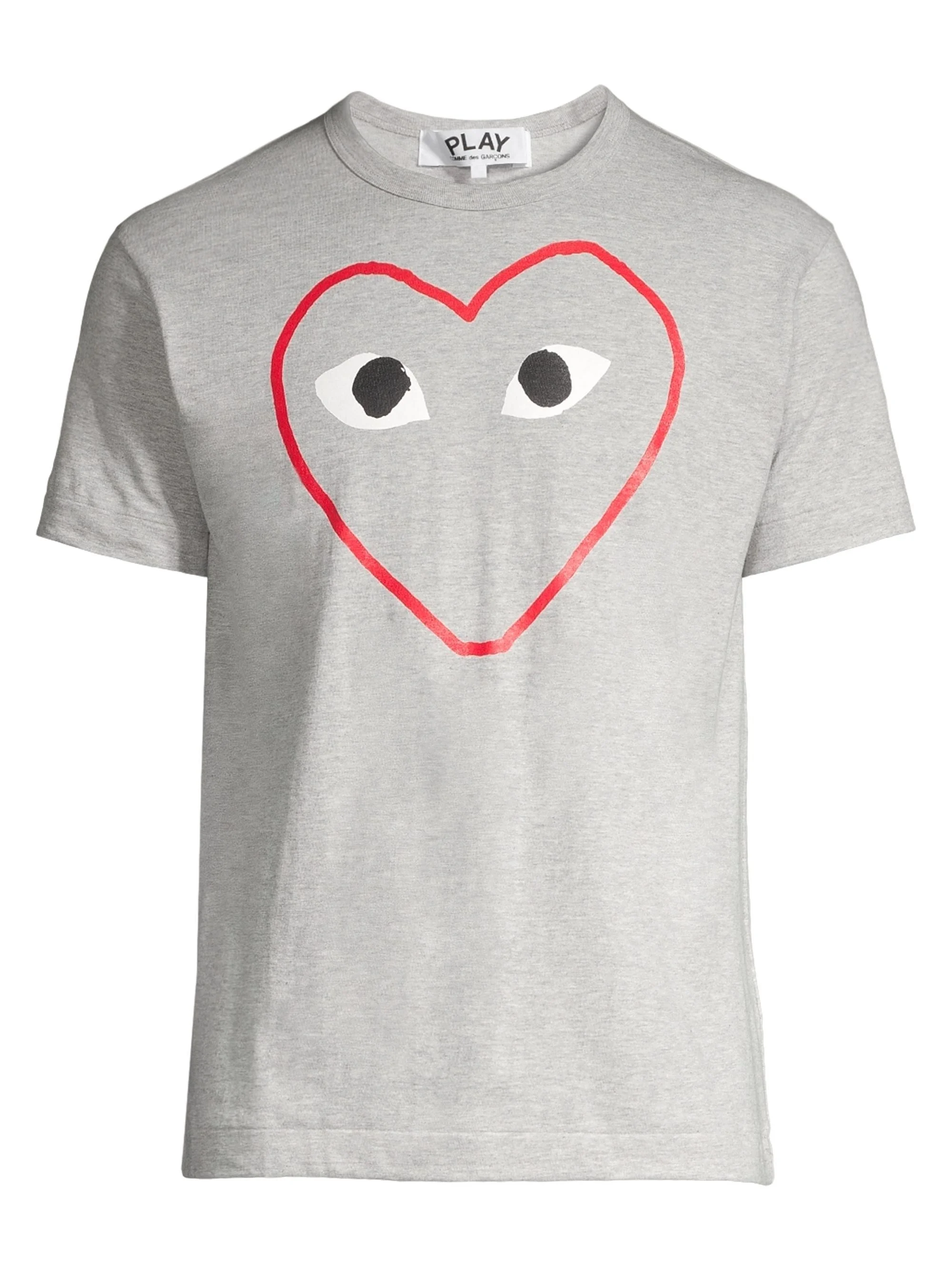 Men Outline Heart Tee - Grey - 1