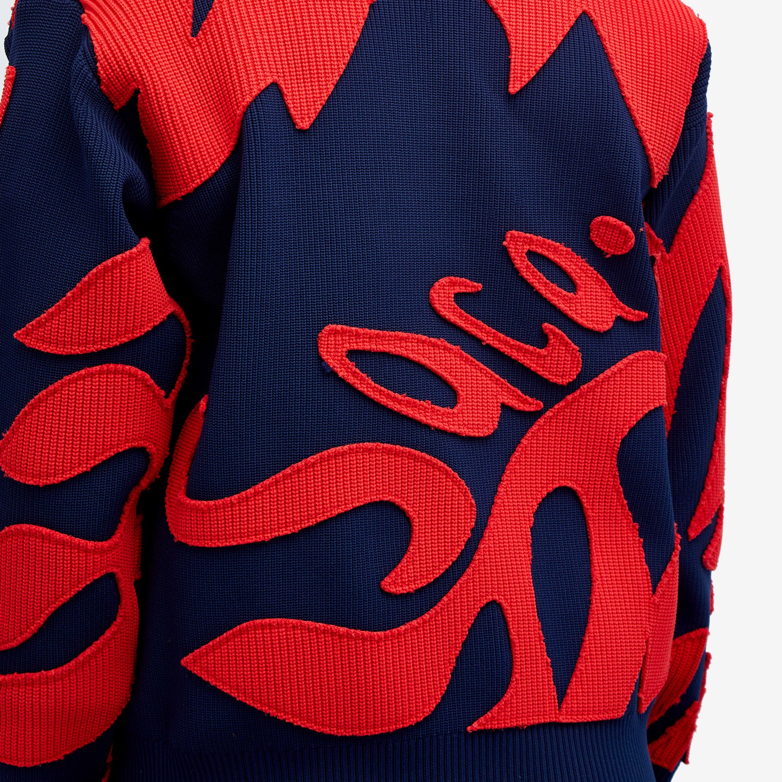 Sacai Floral Embroidered Patch Cardigan - 5
