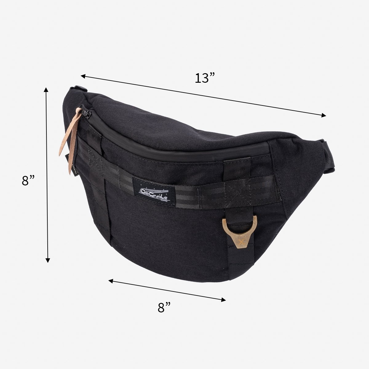 OGL Originale Tech Material Cross Body Pouch - Black - 9