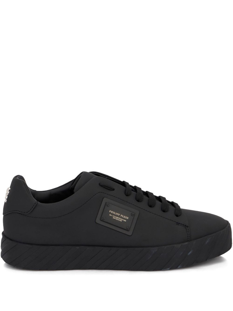 logo-plaque low-top sneakers 1