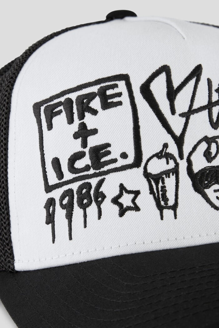 Skyler Cap in Black/White - 3