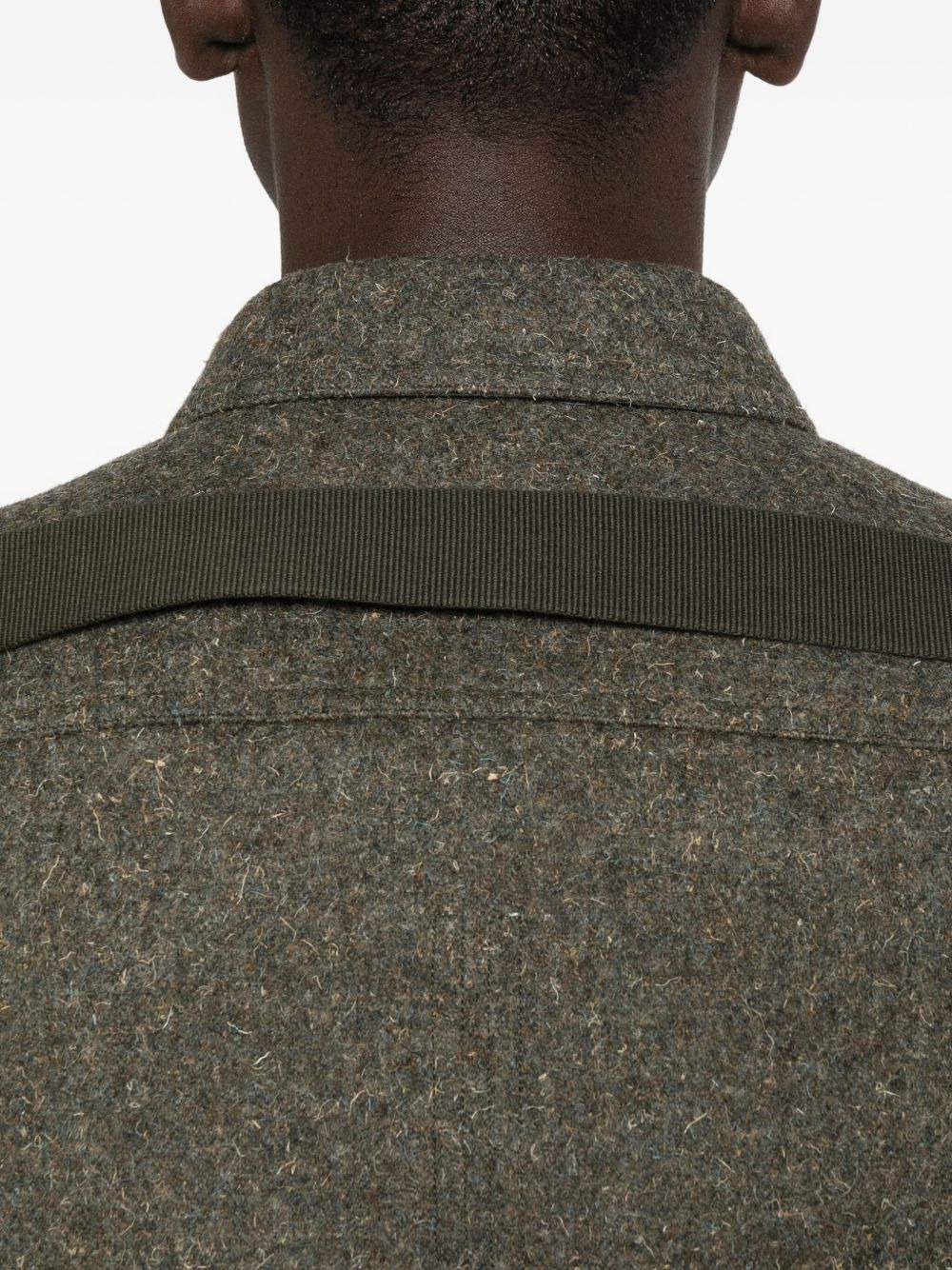 button-fastening patch-pocket shirt - 5