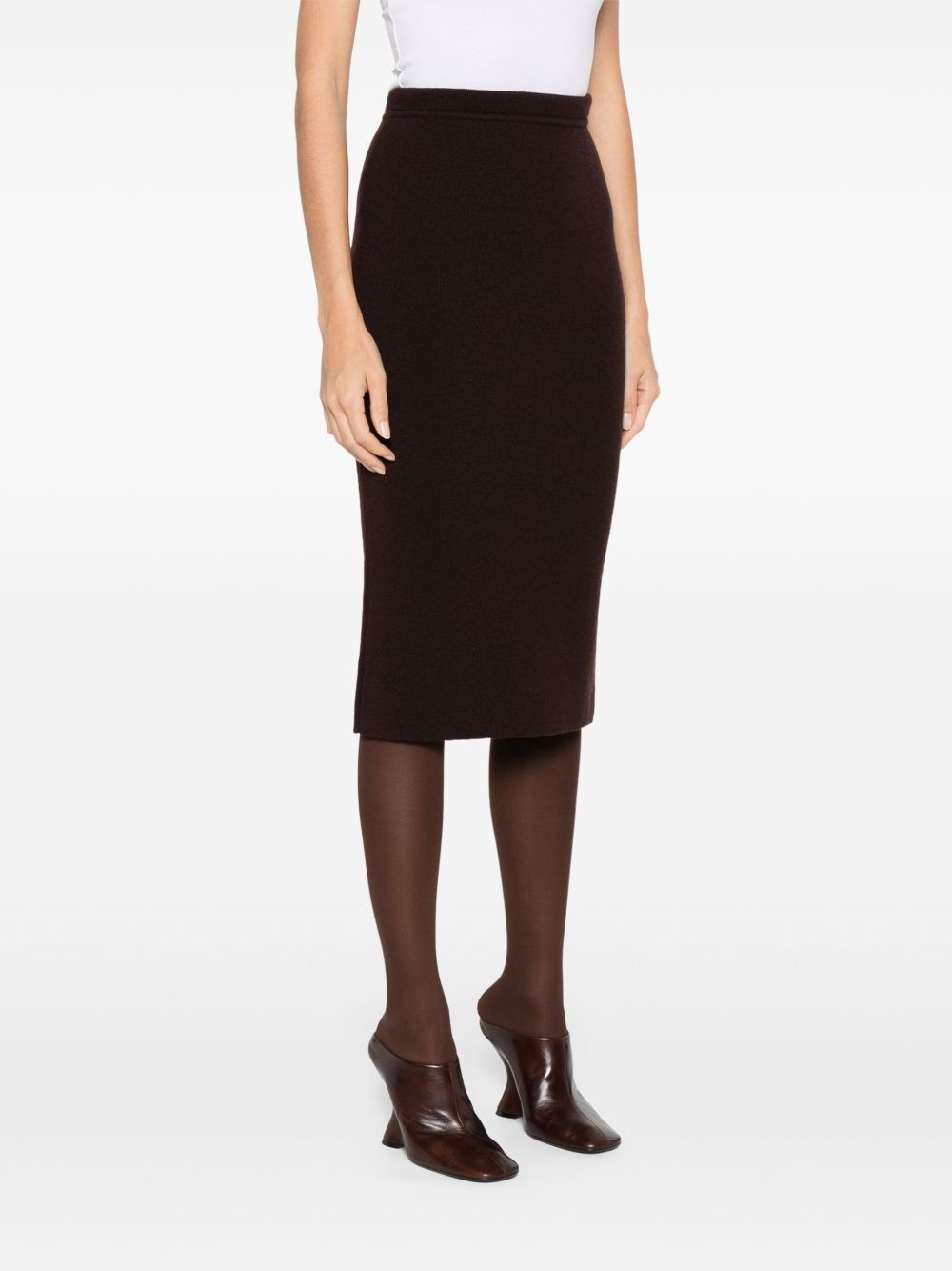 cashmere-blend skirt - 3