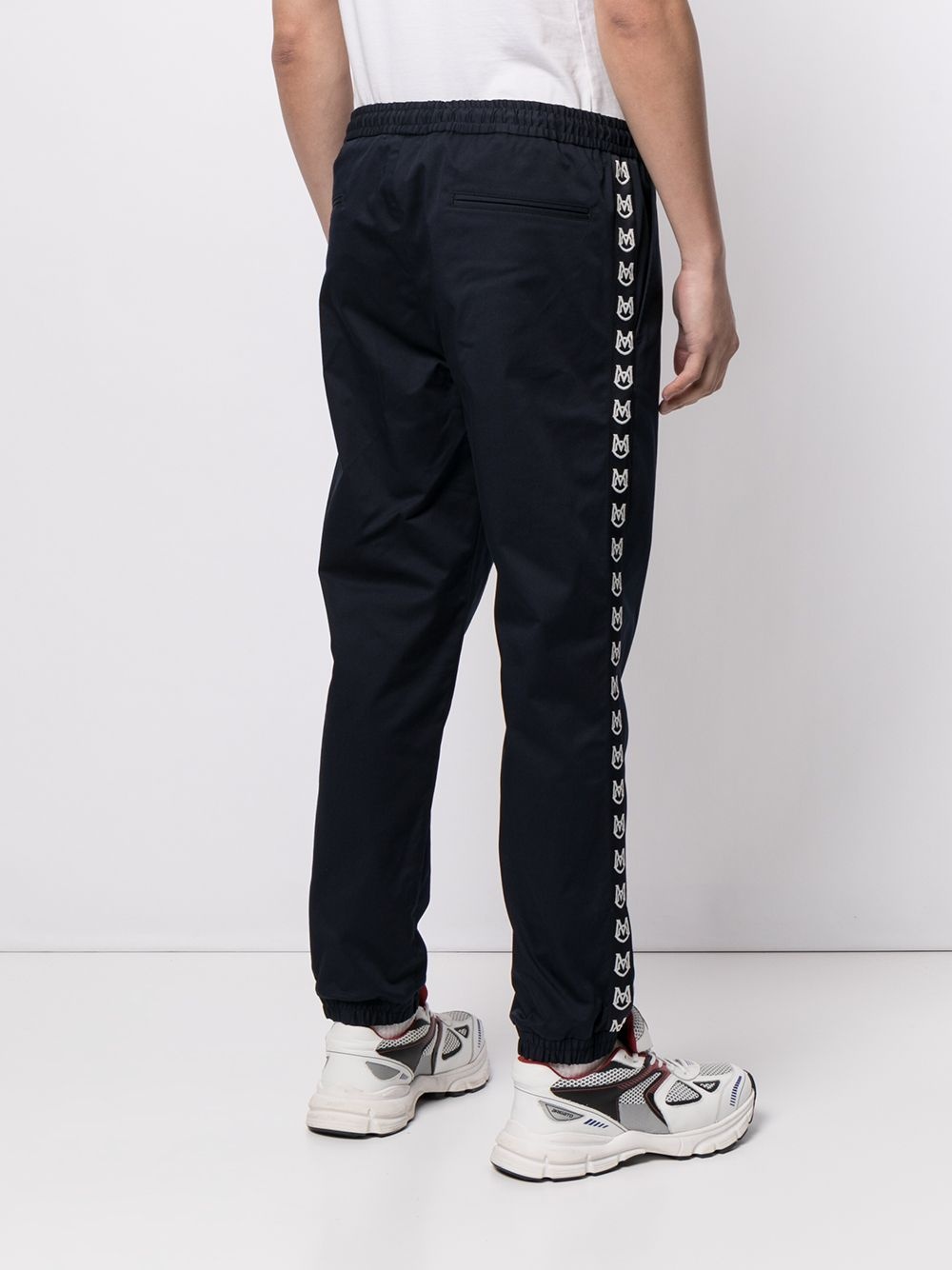 logo-tape track pants - 4