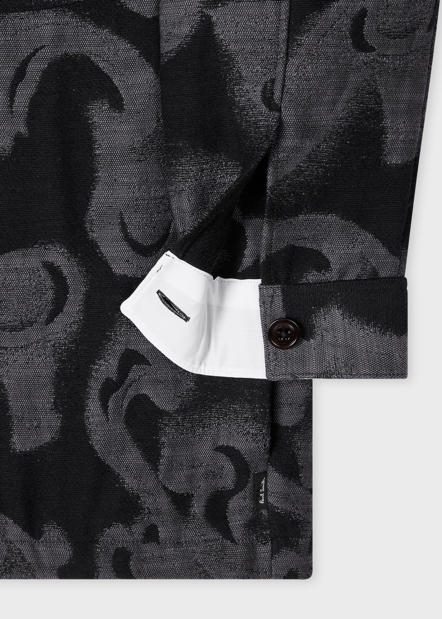 Black 'Waltzer' Jacquard Cotton-Blend Shirt - 3