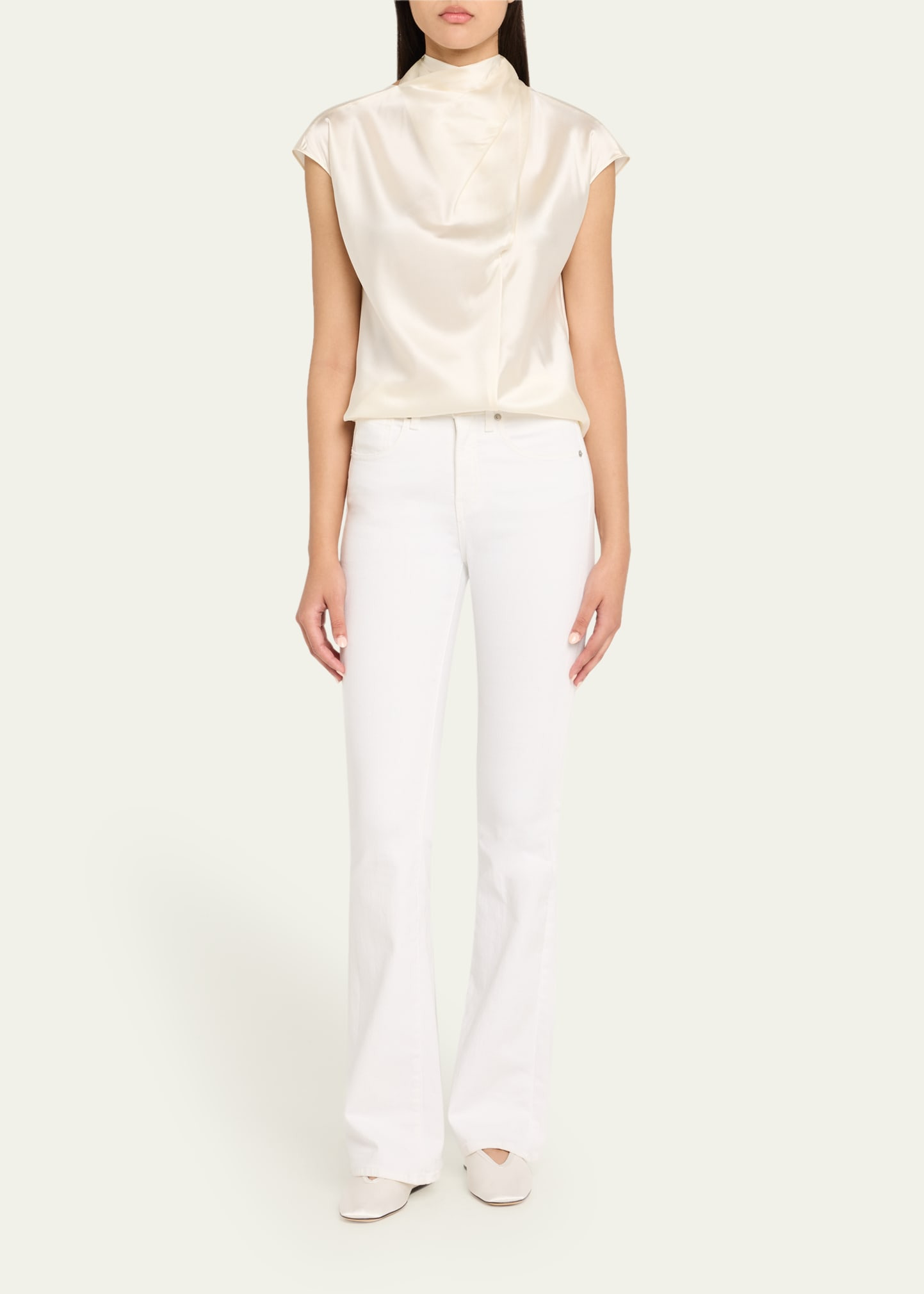 Leilany Draped Silk Top - 2
