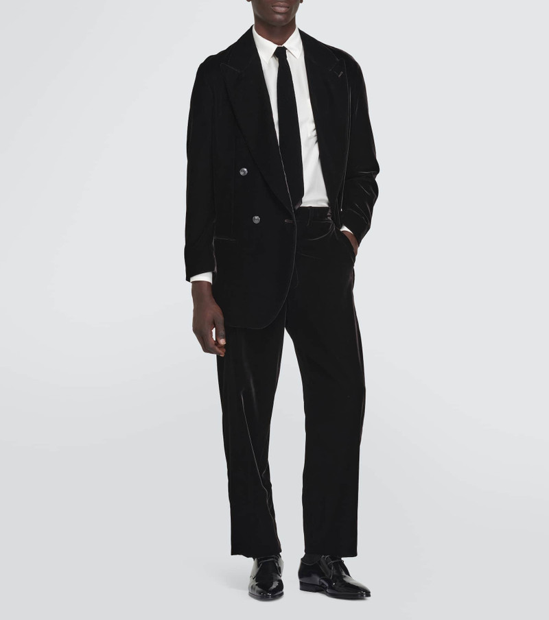 GIORGIO ARMANI Velvet blazer outlook