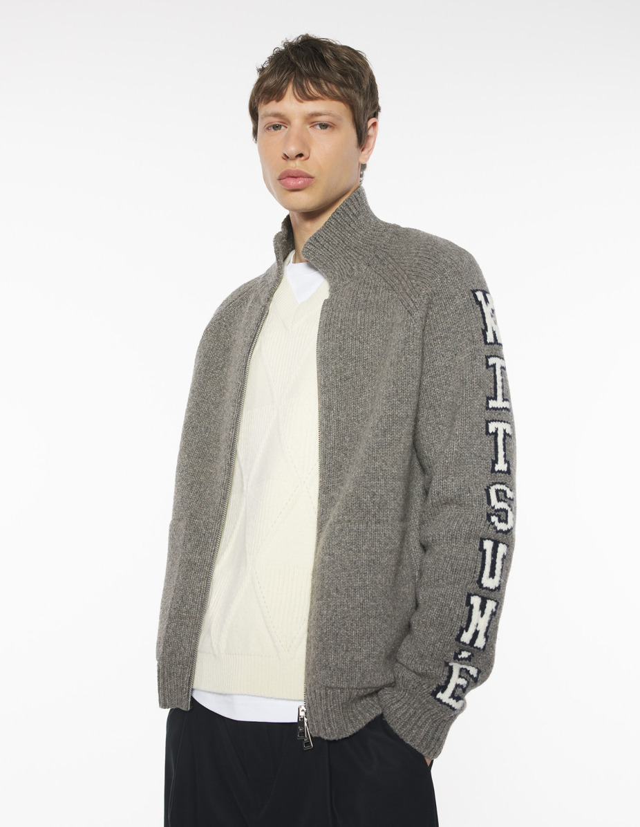 COLLEGE KNITTED WOOL JACKET - 3