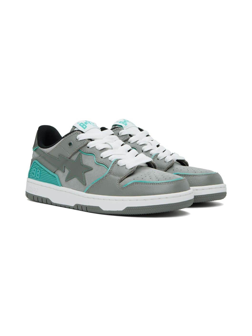 Gray & Blue Sk8 Sta #2 Sneakers - 4