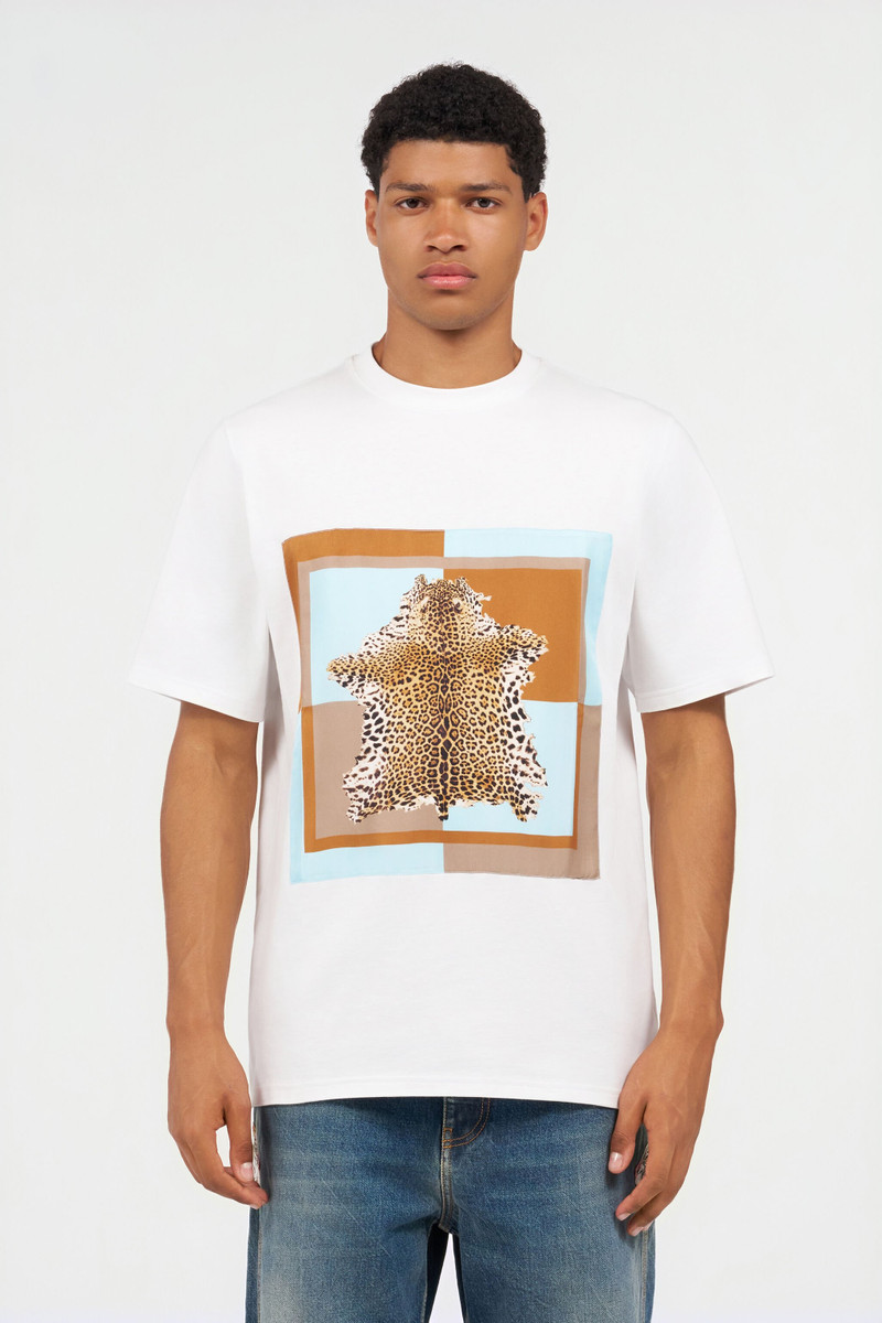 Leopard-print cotton T-shirt 3
