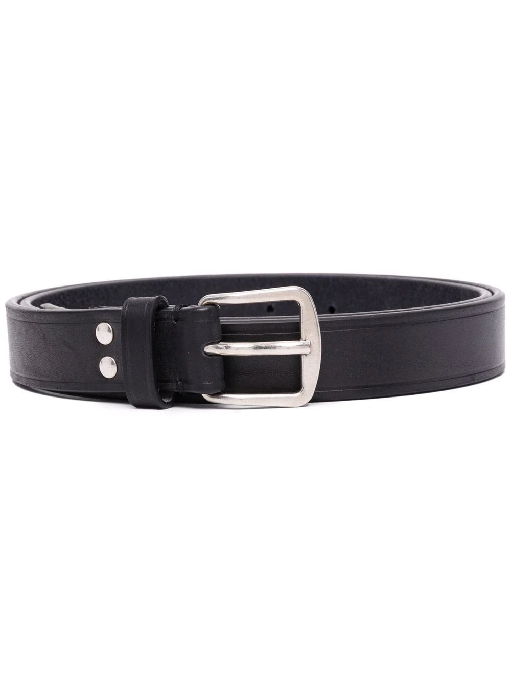 leather buckle belt - 1