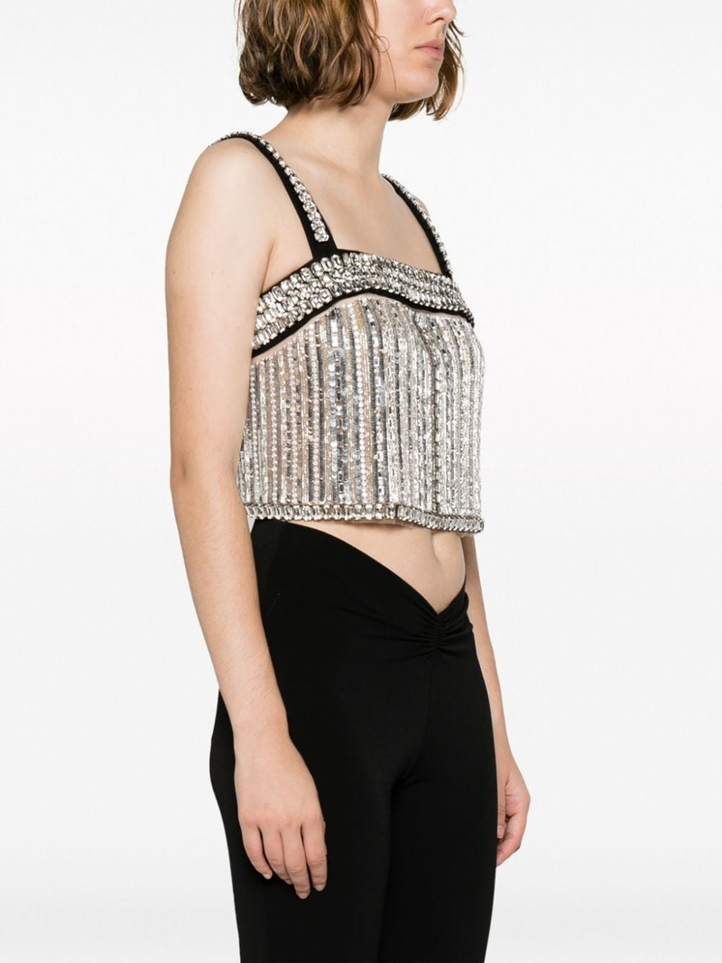 crystal-embellished cropped tank top 3