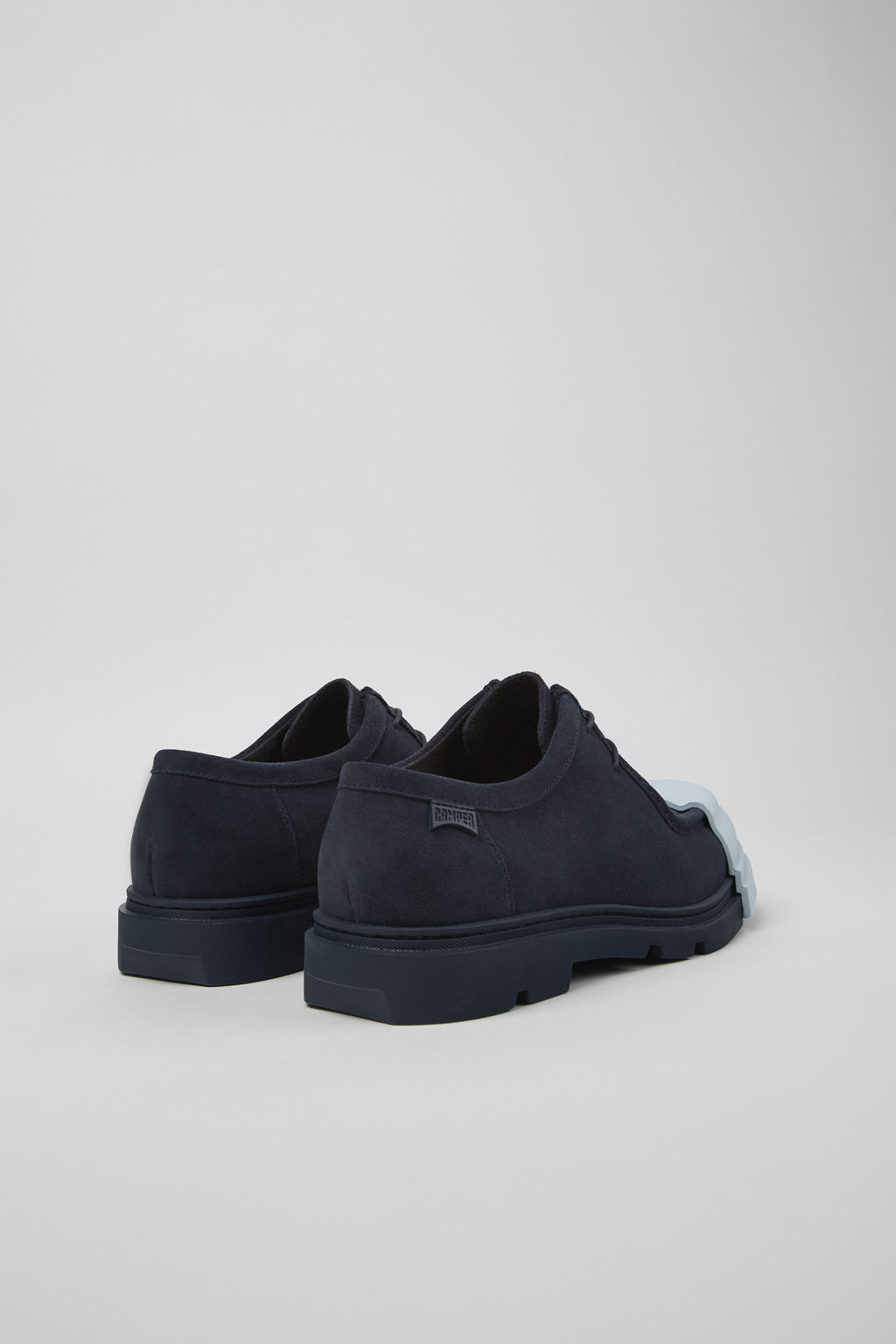 Blue nubuck shoes for men - 3