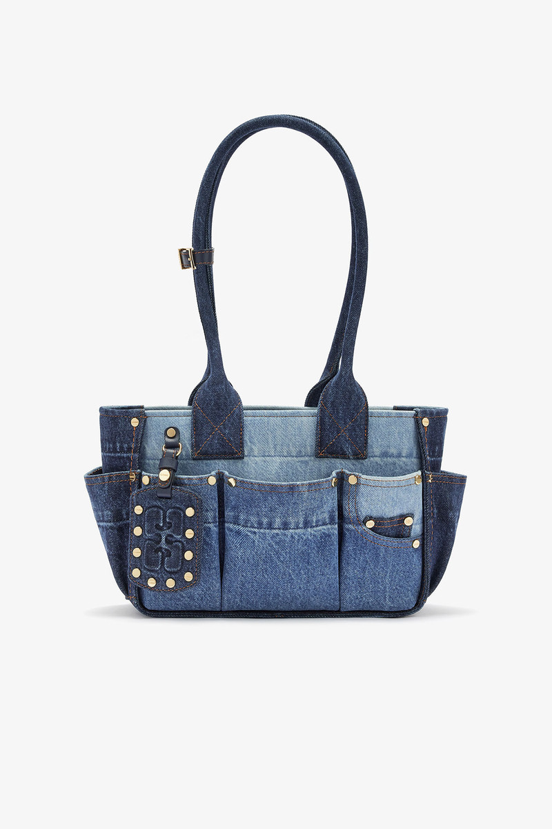 SMALL POSY BAG IN BLUE DENIM 1