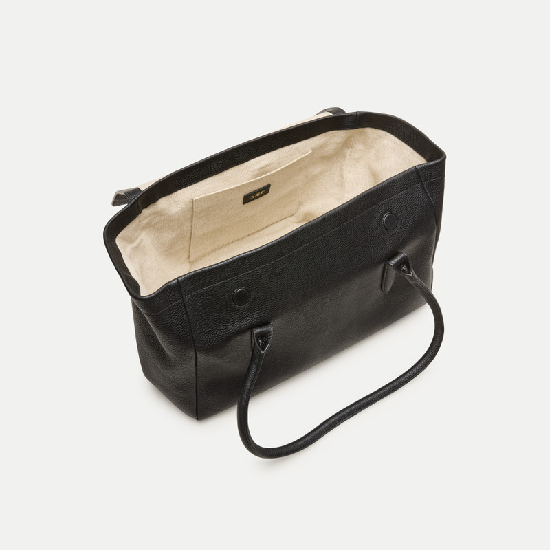 Berkeley large flared tote in leather 3