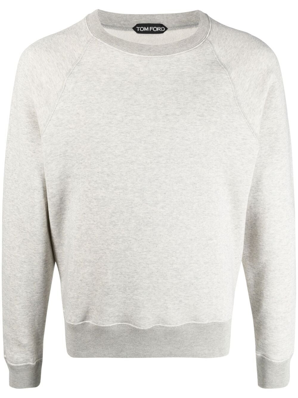 crew neck raglan-sleeve sweatshirt - 1