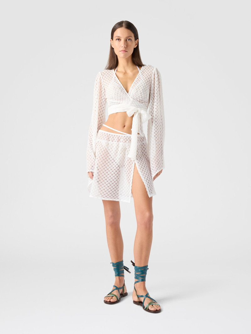 Missoni Mini pareo skirt in lamé viscose with raschel workmanship outlook