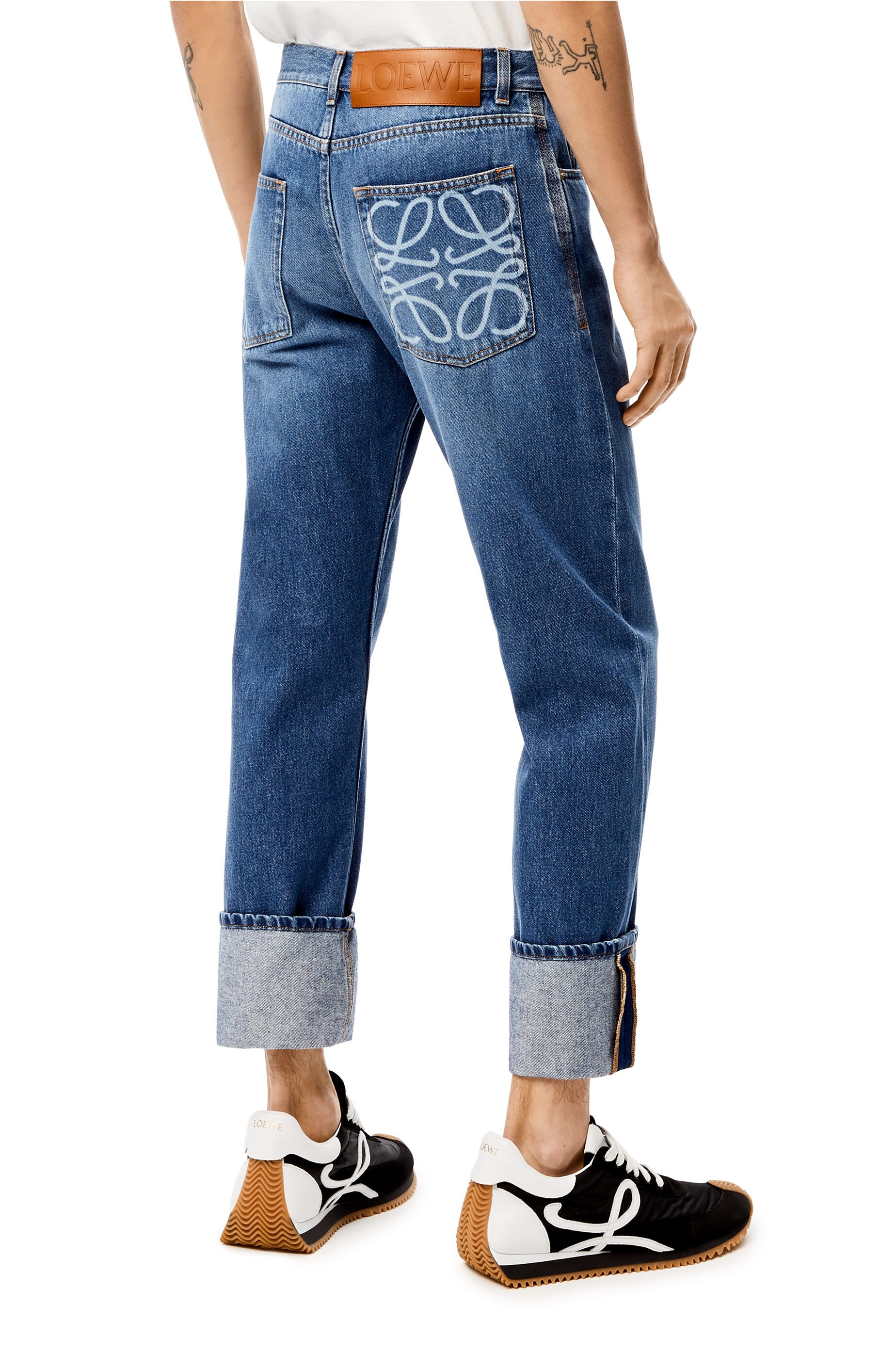 Tapered jeans in cotton - 4