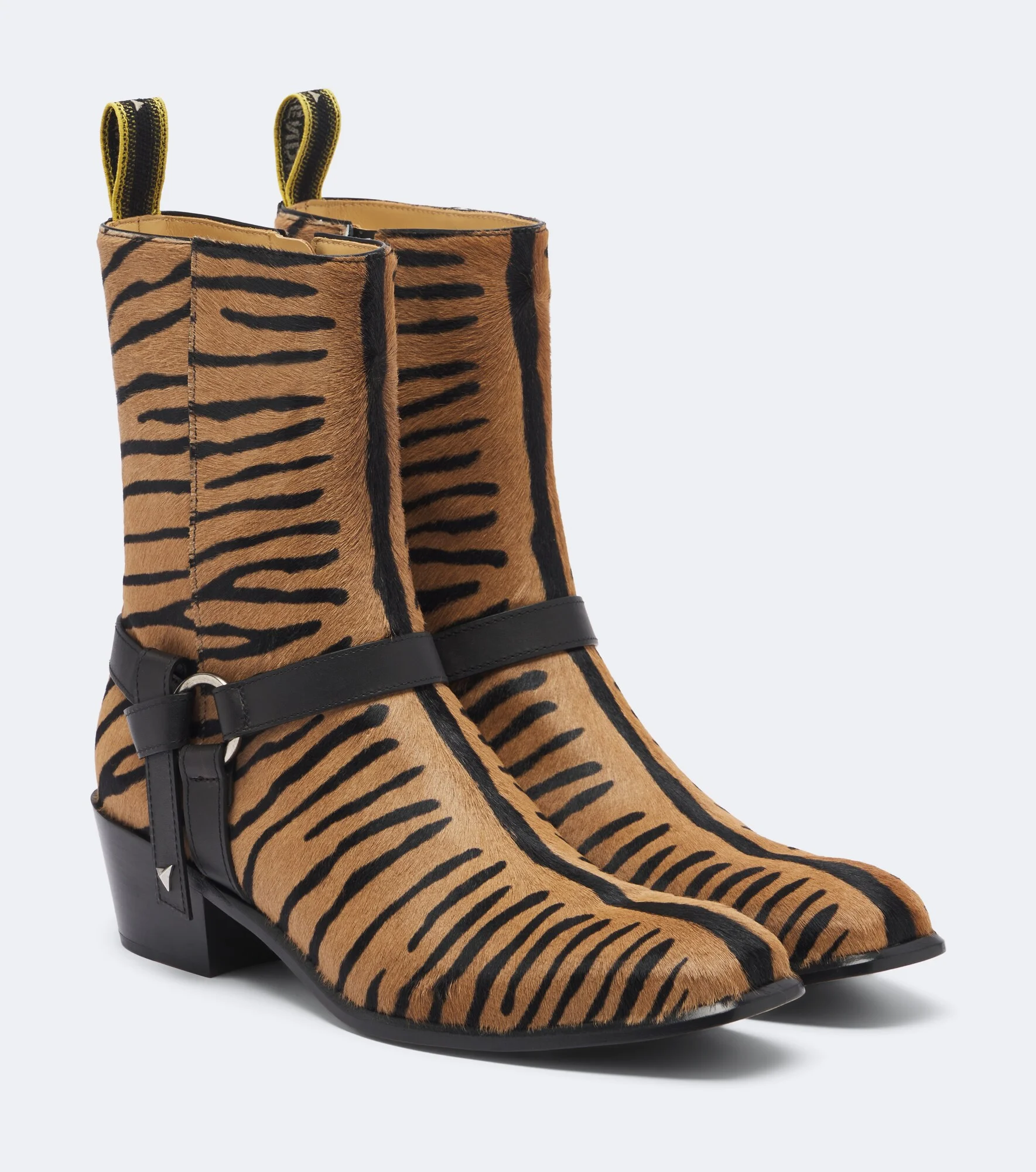 Printed calf hair mid-calf boots - 1