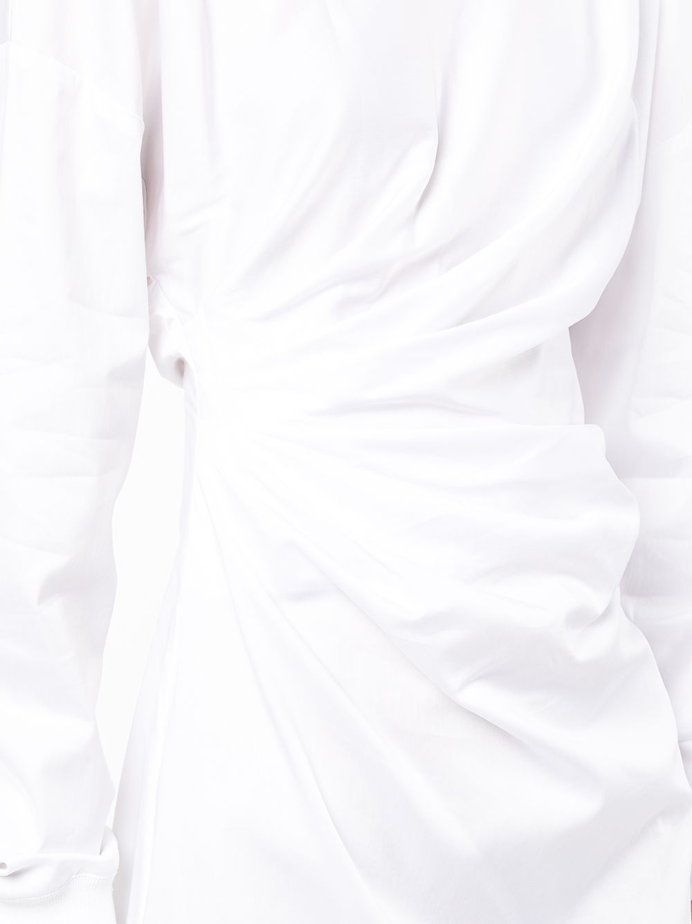 ruched long-sleeve dress - 5